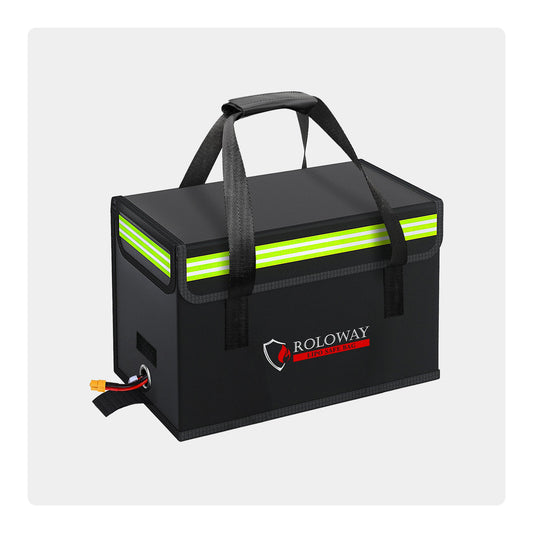 Bolsa ignífuga para batería ROLOWAY Lipo (15 x 8,5 x 10 pulgadas)