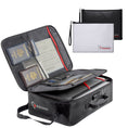 Cargar la imagen en la vista de la galería, Bundle-ROLOWAY SAFE multi-layer fireproof file storage bag in black with lock and additional fireproof document bags4
