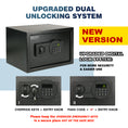 Load image into Gallery viewer, ROLOWAY SAFE Large Money Safe Box for Home with 2 Fireproof Money Bags in Black4