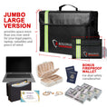 Load image into Gallery viewer, ROLOWAY JUMBO fireproof bag with reflective strip 17x12x5.8 inches2