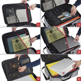 Charger l'image dans la visionneuse de la galerie, ROLOWAY silver multi-layer safe fireproof document bag with lock6