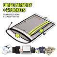 Cargar la imagen en la vista de la galería, ROLOWAY fireproof document bag with reflective strip and dual pockets7