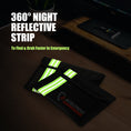 Cargar la imagen en la vista de la galería, ROLOWAY SAFE small black fireproof bag with reflective strip, 5 x 8 inches, set of 23