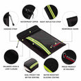 Cargar la imagen en la vista de la galería, ROLOWAY Fireproof Document Bag 15x11 inch with Dual Pockets and Reflective Strip in Black1