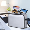 Charger l'image dans la visionneuse de la galerie, ROLOWAY silver multi-layer safe fireproof document bag with lock0