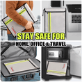 Cargar la imagen en la vista de la galería, ROLOWAY fireproof document bag with reflective strip and dual pockets1