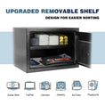 Load image into Gallery viewer, ROLOWAY SAFE Large Money Safe Box for Home with 2 Fireproof Money Bags in Black0