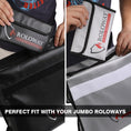 Cargar la imagen en la vista de la galería, ROLOWAY SAFE small black and silver fireproof money bag 5x8 inches5