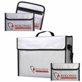 Charger l'image dans la visionneuse de la galerie, Bundle of ROLOWAY SAFE large and small silver fireproof bags with fireproof money bags 2-pack set6