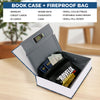 X-Large Hidden Book Safe with Fireproof Money Bag