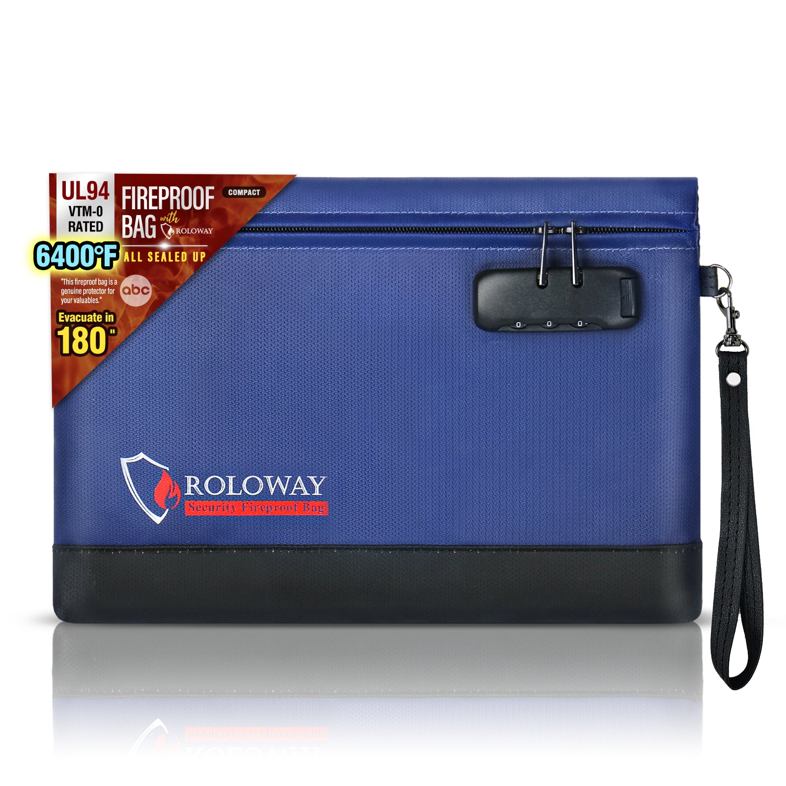 Newly ALL SEALED UP Fireproof Clutch 6400℉ AL | Black | M