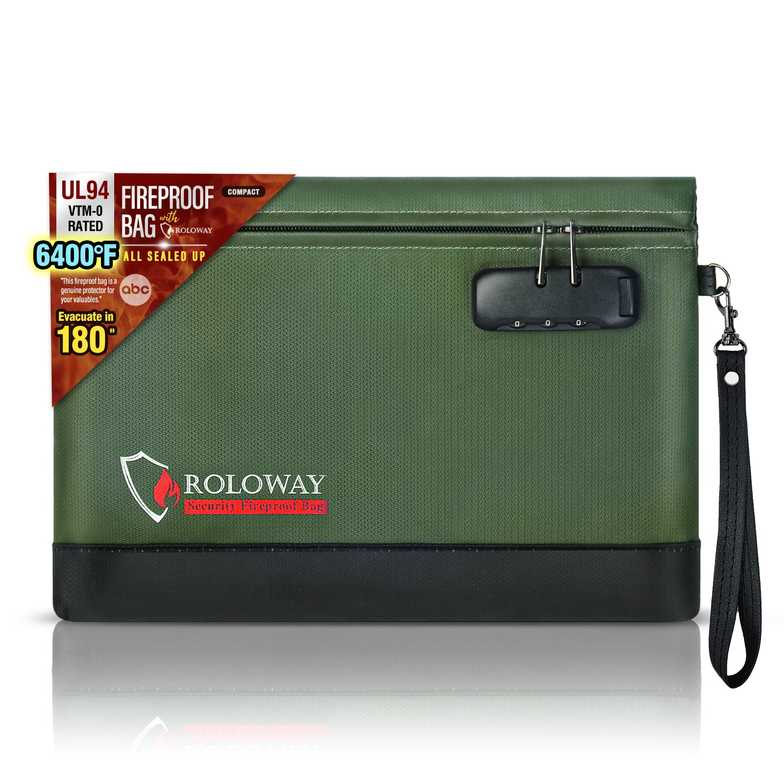 Newly ALL SEALED UP Fireproof Clutch 6400℉ AL | Black | M