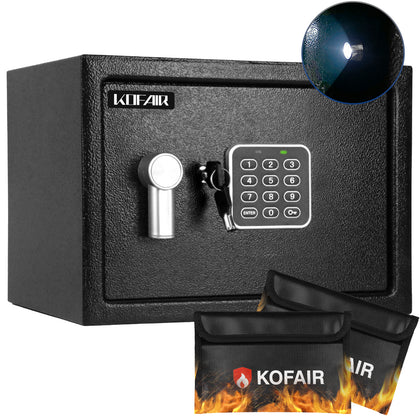 Safe Box | 0.8 Cubic Feet Black | Kofair