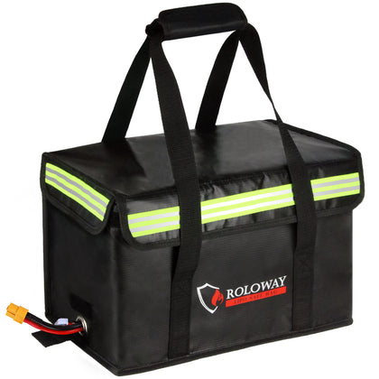 ROLOWAY Lipo Battery Bag Fireproof Safety Storage (15 x 8.5 x 10 inch)2