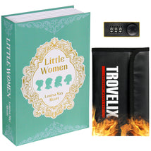 New hidden book safe with fireproof money bag for secure storage3