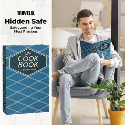 Hidden Book Safe with Fireproof Money Bag for secure storage0