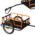 Charger l'image dans la visionneuse de la galerie, Foldable bicycle cargo trailer | Black & Orange | Sekamtools
