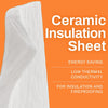 Ceramic Fiber Insulation Blanket | 1" Thick Fire Rated 2500°F Fireproof Insulation | Roloway
