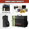 ROLOWAY JUMBO Fireproof Bag 5200°F Heat Insulated(with Reflective Strip)