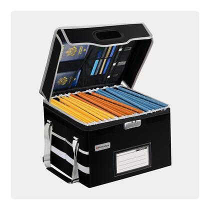 Fireproof Document Box With Reflective Strips | Voncabay