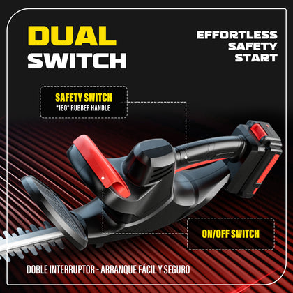 22.4-Inch Cordless Hedge Trimmer