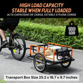 Charger l'image dans la visionneuse de la galerie, Foldable bicycle cargo trailer | Black & Orange | Sekamtools
