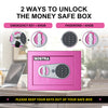 Safe Box | Pink 0.23 Cubic Feet with Silver Keypad | Bostra