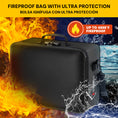 Charger l'image dans la visionneuse de la galerie, Bundle-ROLOWAY SAFE Grand coffre-fort avec 2 sacs d'argent ignifuges et sac de rangement de fichiers ignifuge noir (17 x 11,8 x 5 pouces) avec serrure
