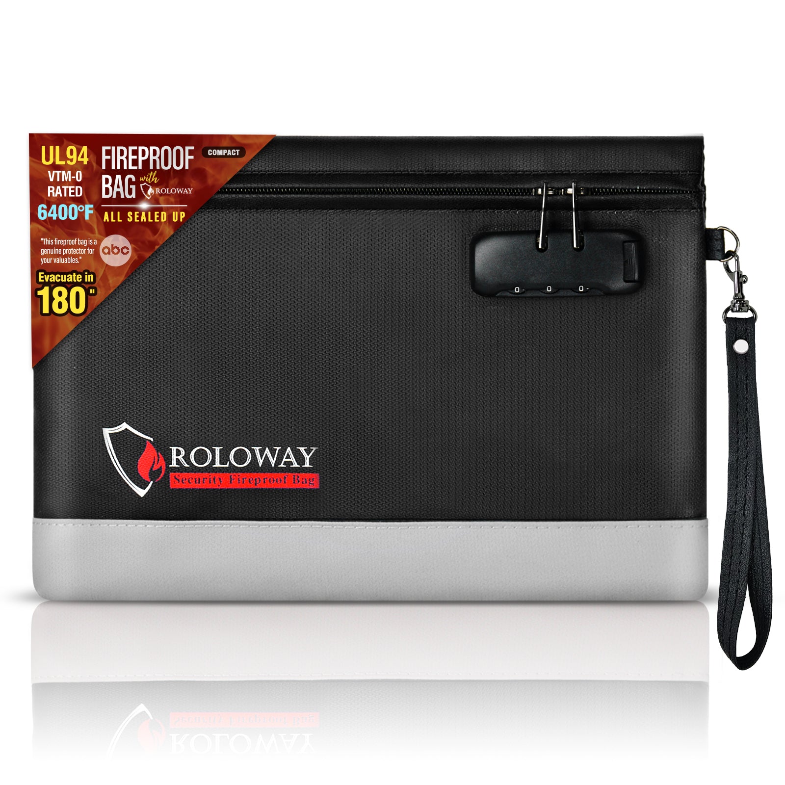 Newly ALL SEALED UP Fireproof Clutch 6400℉ AL | Black | M