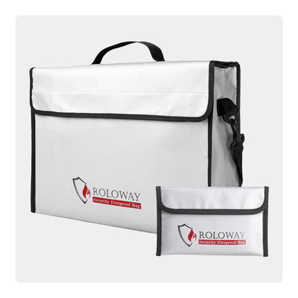 Bolsa ignífuga ROLOWAY X-LARGE (15 x 12 x 5 pulgadas) 