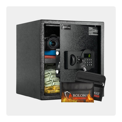 Safe Box | 1.5 Cubic Feet with Black Keypad | Roloway