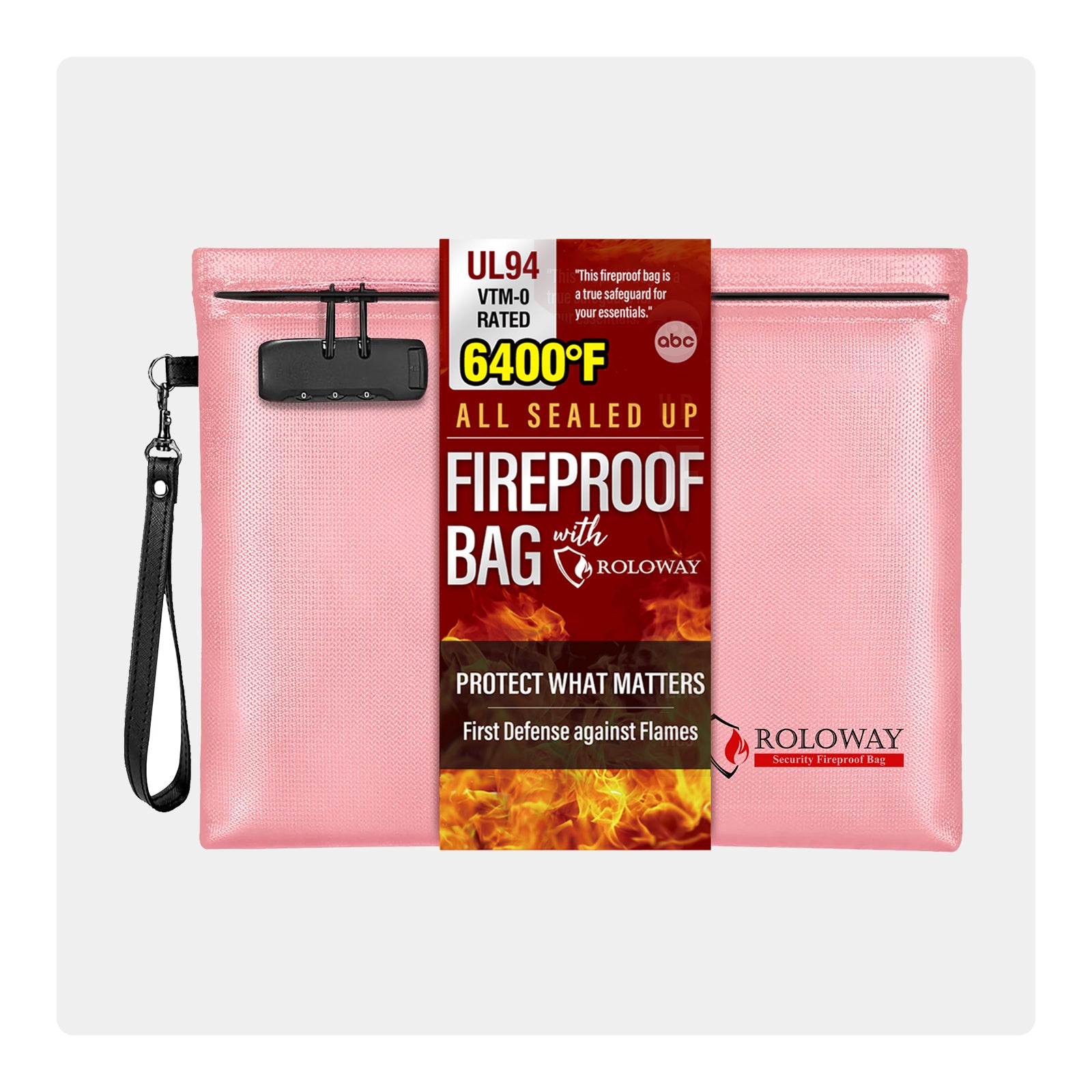 Newly ALL SEALED UP Fireproof Clutch 6400℉ AL | Black | L