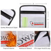 ROLOWAY SAFE Small Fireproof Bag with Reflective Strip (5 x 8 inches) (Silver*2)