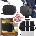 Load image into Gallery viewer, Bundle-ROLOWAY SAFE multi-layer fireproof file storage bag in black with lock and additional fireproof document bags1
